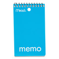 Notebooks & Pads | Mead 45354 3 x 5 Sheets (60) Wirebound Medium/College Rule Memo Pad with Wall-Hanger Eyelet - Randomly Assorted Cover Colors/White Sheets image number 4