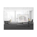 White Boards | MasterVision RQR0521 48 in. x 70 in. Earth Silver Easy Clean Mobile Revolver Dry Erase Boards - White/Silver image number 3