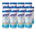 Hand Wipes | PURELL 9111-12 5.78 in. x 7 in. Premoistened Hand Sanitizing Wipes - Fresh Citrus, White (12/Carton) image number 0