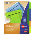 Dividers & Tabs | Avery 11900 Big Tab 11 in. x 8.5 in. 5-Tab Insertable Plastic Dividers - Assorted (1-Set) image number 0