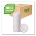 Labor Day Sale | Eco-Products EP-ECOLID-W 10 - 20 oz. EcoLid Renewable/Compostable Hot Cup Lid - White (800/Carton) image number 4