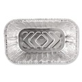 Food Trays, Containers, and Lids | Handi-Foil HFA 31730 5.72 in. x 3.31 in. x 2.03 in. 1 lbs. Capacity Aluminum Baking Pan (200/Carton) image number 3