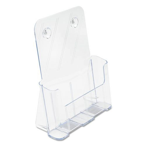 Desk Shelves | Deflecto 77001 9.25w x 3.75d x 10.75h Magazine DocuHolder for Countertop/Wall-Mount - Clear image number 0