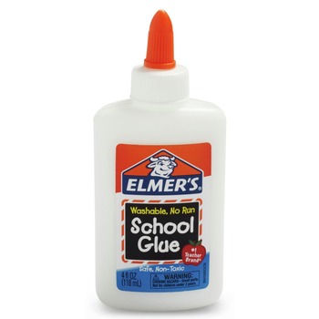Elmer's E304 4 oz. Washable School Glue - Dries Clear