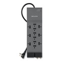 Back to School Sale | Belkin BE112230-08 Professional Series 3780 J 12 AC Outlets 8 ft. Cord SurgeMaster Surge Protector - Dark Gray image number 0