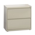 Office Filing Cabinets & Shelves | Hirsh Industries 14970 30 in. x 18.62 in. x 28 in. 2 Letter/Legal/A4-Size File Drawers Lateral File Cabinet - Putty image number 0