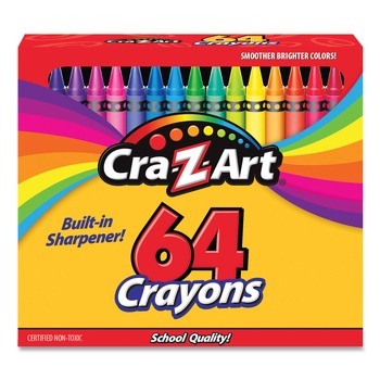 Cra-Z-Art 10202WM16 Crayons - Assorted Colors (64/Pack)
