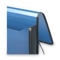File Folders | Smead 71503 5.25 in. Expansion Letter Size 1 Section Elastic Cord Closure Poly Premium Wallets - Navy Blue image number 3