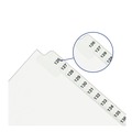 Just Launched | Avery 11372 11 in. x 8.5 in. 26-Tab Preprinted Legal Exhibit Side 26 to 50 Tab Index Dividers - White (1-Set) image number 4
