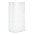 Food Service | Ross & Wallace Paper Products 120308500PK/BL 6 in. x 3.88 in. x 12.5 in. #8 Size Grocery Paper Bags - White (500/Bundle) image number 2