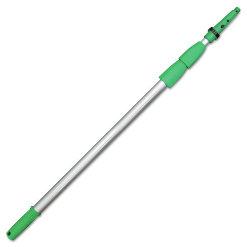 Cleaning Tools | Unger ED450 14 ft. Three Sections Opti-Loc Aluminum Extension Pole - Green/Silver image number 0