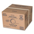  | Dart 10PWCR 10.25 in. Diameter Concorde Foam Plate - White (4 Packs/Carton) image number 1
