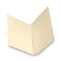 Just Launched | Smead 24115 Heavyweight Straight End Tab Pocket Folders - Letter, Manila (50/Box) image number 4