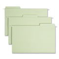 File Folders | Smead 64083 FasTab 1/3-Cut Tabs Hanging Folders - Moss/Legal Size (20/Box) image number 0