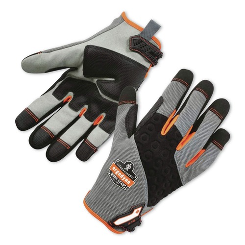 Cleaning Gloves | Ergodyne 17043 ProFlex 710 Heavy-Duty Utility Gloves - Medium Gray (1-Pair) image number 0