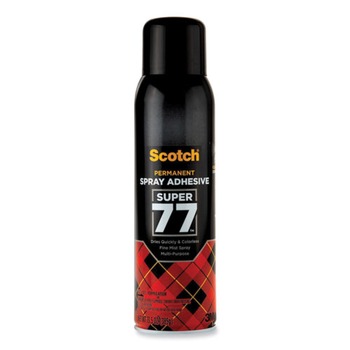 Scotch 7724 13.57 oz. Super 77 Multipurpose Spray Adhesive - Dries Clear