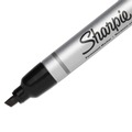 Permanent Markers | Sharpie 1794224 Durable Metal Barrel Permanent Marker with Broad Chisel Tip - Black (1-Dozen) image number 3