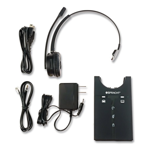 Back to School Sale | Spracht HS2020 ZuM Maestro Monaural Over The Head Headset - Black image number 0