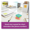 Notebooks & Pads | Post-it Notes Super Sticky 654-5SSMIA 3 in. x 3 in. Pads in Supernova Neon Collection Colors (5 Pads/Pack) image number 3