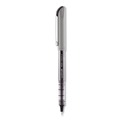 Pens | uni-ball 1734903 VISION Fine 0.7 mm Stick Needle Roller Ball Pen - Black Ink Gray/Clear/Black Barrel (1-Dozen) image number 1