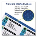 Labels | Avery 06572 2 in. x 2.63 in. Permanent ID Labels with Sure Feed Technology - White (15/Sheet, 15 Sheets/Pack) image number 5