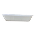 Food Trays, Containers, and Lids | GEN 20KWH 12 in. x 8.7 in. x 2.45 in. No. 20K Foam Meat Trays - White (125/Carton) image number 3