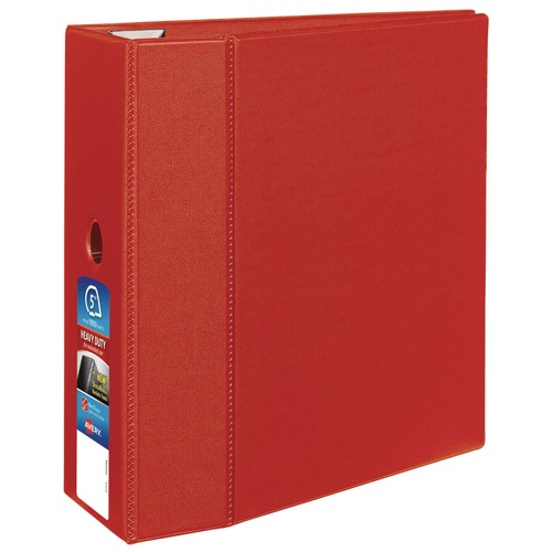 Binders | Avery 79586 3 Locking One Touch EZD Rings 5 in. Capacity 11 in. x 8.5 in. Heavy-Duty Non-View Binder with DuraHinge and Thumb Notch - Red image number 0