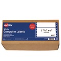 Labels | Avery 04022 1.94 in. x 4 in. Pin-Fed/Dot Matrix Printer Mailing Labels - White (5000/Box) image number 0