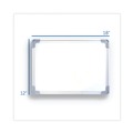 White Boards | Flipside 50000 18 in. x 12 in. Dual-Sided Desktop Dry Erase Board - White Surface, Satin Aluminum Frame image number 4