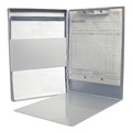 Clipboards | Saunders 10517 0.5 in. Clip Capacity Holds 8.5 in. x 11 in. Sheets Snapak Aluminum Side-Open Forms Folder - Silver image number 2
