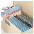 File Folders | Smead 14094 8 SafeSHIELD Fasteners 3 in. Expansion 3 Dividers Letter Size Pressboard Top Tab Classification Folders - Blue (10/Box) image number 6