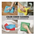Cleaning Cloths | Rubbermaid Commercial 1820578 12 in. x 12 in. Microfiber Cleaning Cloths - Green (24/Pack) image number 7
