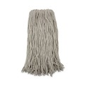 Just Launched | Boardwalk BWK220CCT 20 oz. Premium Cut-End Cotton Wet Mop Heads - White (12/Carton) image number 0