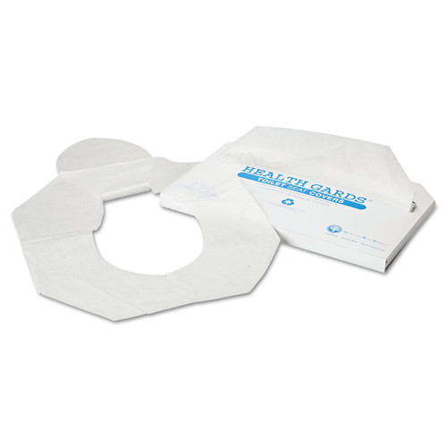 Just Launched | HOSPECO HG-2500 Health Gards 14.25 in. x 16.5 in. Half-Fold Toilet Seat Covers - White (250-Piece/Pack, 10-Pack/Carton) image number 0