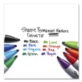 Back to School Sale | Sharpie 38201 Medium Chisel Tip Permanent Marker - Black (1-Dozen) image number 5