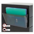 Wall Files | Deflecto 73102 13 in. x 4 in. x 7 in. Magnetic DocuPocket Wall File - Letter Size, Smoke image number 4