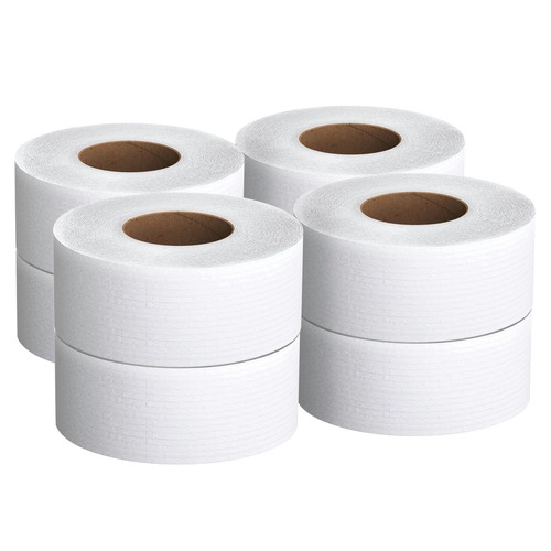  | Scott 03148 3.55 in. x 1000 ft. 2-Ply Essential JRT Jumbo Roll Septic Safe Tissue - White (4 Rolls/Carton) image number 0