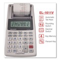 Calculators | Sharp EL1611V EL-1611V 2 Lines/Sec Printing Calculator - Black/Red Print image number 4
