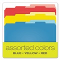 File Folders | Pendaflex 10772 0.75 in. Expansion Divide It Up Letter Size File Folder - Assorted Colors (24/Pack) image number 5
