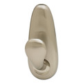 Wall Racks & Hooks | Command FC13-BN-ES 5 lbs. Capacity Adhesive Mount Metal Hook - Large, Brushed Nickel Finish (1 Hook and 2 Strips/Pack) image number 2