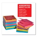 Sticky Notes & Post it | Universal UNV35611 100 Sheet 3 in. x 3 in. Fan-Folded Self-Stick Pop-Up Note Pads - Assorted Bright Colors (12/Pack) image number 3