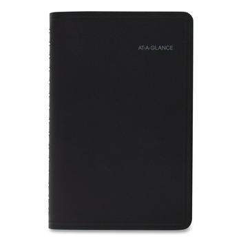AT-A-GLANCE 760205 QuickNotes 8.5 in. x 5.5 in. 12-Month (Jan. to Dec.) 2026 Weekly Block Format Appointment Book - Black Cover