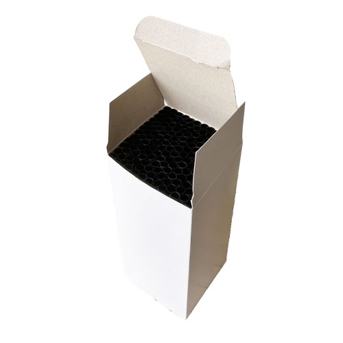 Cutlery | Boardwalk BWKJSTUW775BK 7.75 in. Polypropylene Jumbo Straws - Black (12500/Carton) image number 0