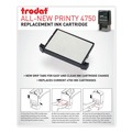 Stamps & Stamp Supplies | Trodat P4750BK 1 in. x 1.63 in. Printy Replacement Pad for Trodat Self-Inking Stamps - Black image number 1