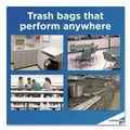 Trash Bags | Glad 70427 ForceFlex 13 Gallon 0.72 mil 23.75 in. x 24.88 in. Tall Kitchen Drawstring Trash Bags - Gray (100/Carton) image number 9