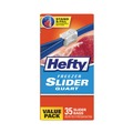 Food Service | Hefty 00R88079 7 in. x 8 in. 32 oz. Slider Stand and Fill Freezer Storage Bags - Clear (315/Carton) image number 1