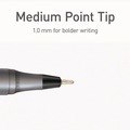 Back to School Sale | TOPS PEN12128 PENTONIC Medium 1 millimeter Stick Ballpoint Pen - Black Ink/Charcoal Gray Barrel (25/Pack) image number 4