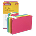 File Folders | Smead 64159 Legal Size 1/5-Cut Tabs Colored Hanging File Folders - Assorted Colors (25/Box) image number 0