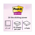 Notebooks & Pads | Post-it Notes Super Sticky 675-6SSUC 4 in. x 4 in. Note Ruled Pads - Energy Boost Collection Colors (6/Pack) image number 1