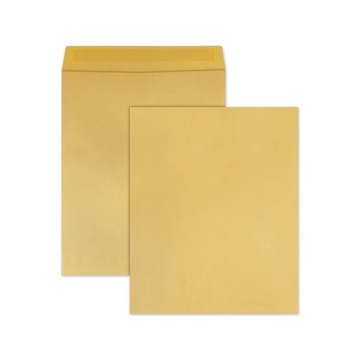 Envelopes & Mailers | Quality Park QUA42354 14 in. x 18 in. Jumbo Size Cheese Blade Flap Fold-Over Closure Kraft Envelope - Brown Kraft (25/Box) image number 0